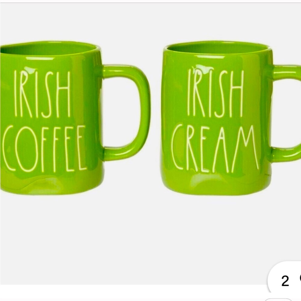 Rae Dunn Artisan Collection Irish Coffee and Cream Mug Set New in box - Picture 2 of 2